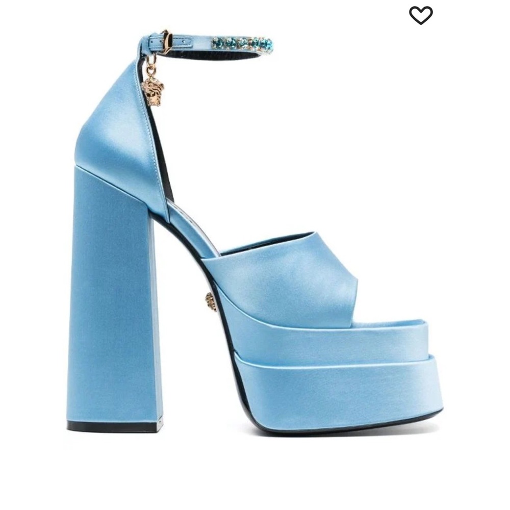 NWOT Versace Medusa charm platform sandals size 40